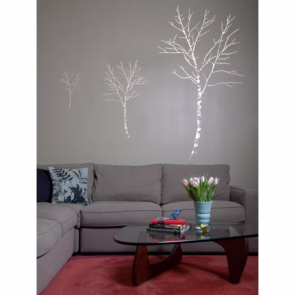 Stencil1 24 in. Birch Tree Stencil