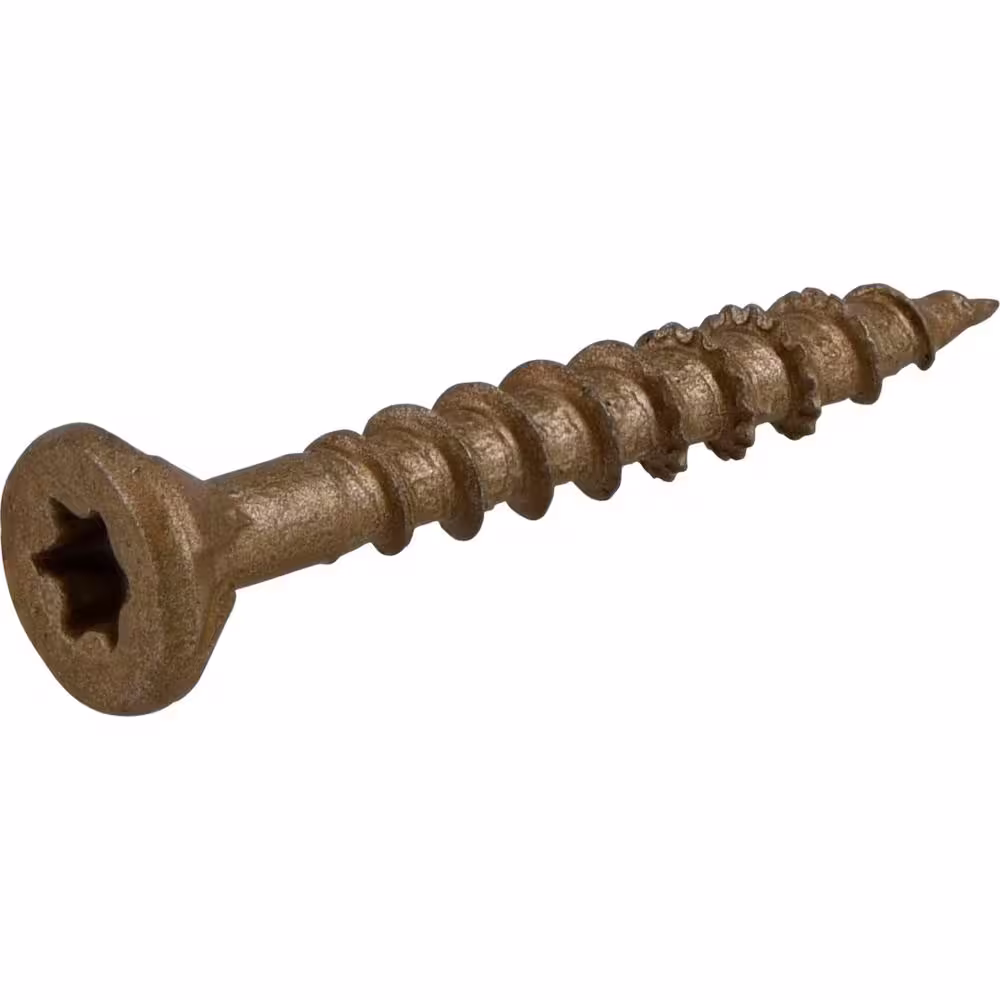 Everbilt #8 x 1-1/4 in. Star Drive Flat Head Exterior Wood Screws (242-Pack)