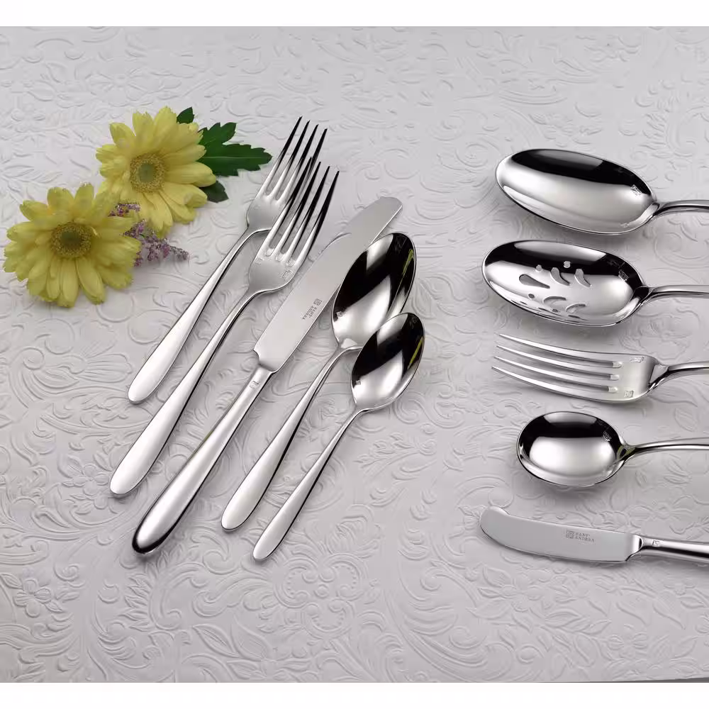 Oneida Mascagni II Silver 18/0 Stainless Steel U.S. Teaspoon (12-Pack)
