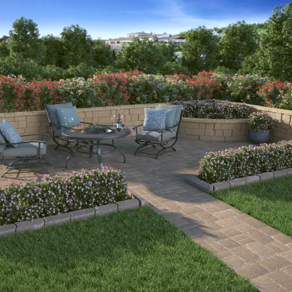 Pavestone RockWall Small 4 in. x 11.75 in. x 6.75 in. Palomino Concrete Retaining Wall Block