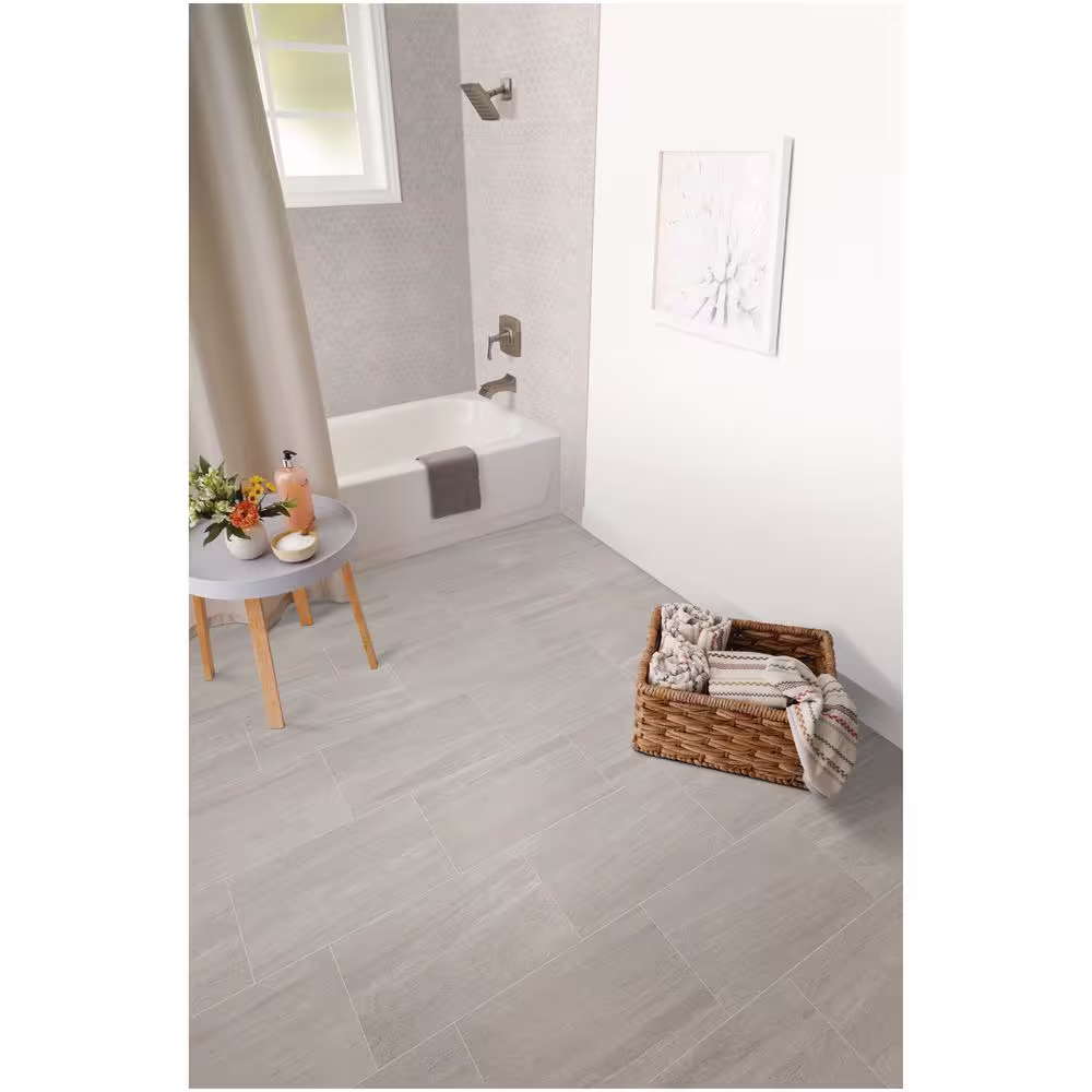 Daltile Nova Falls Gray 10 in. x 12 in. x 6.35 mm Ceramic Hexagon Mosaic Floor and Wall Tile (0.81 sq. ft./Each)