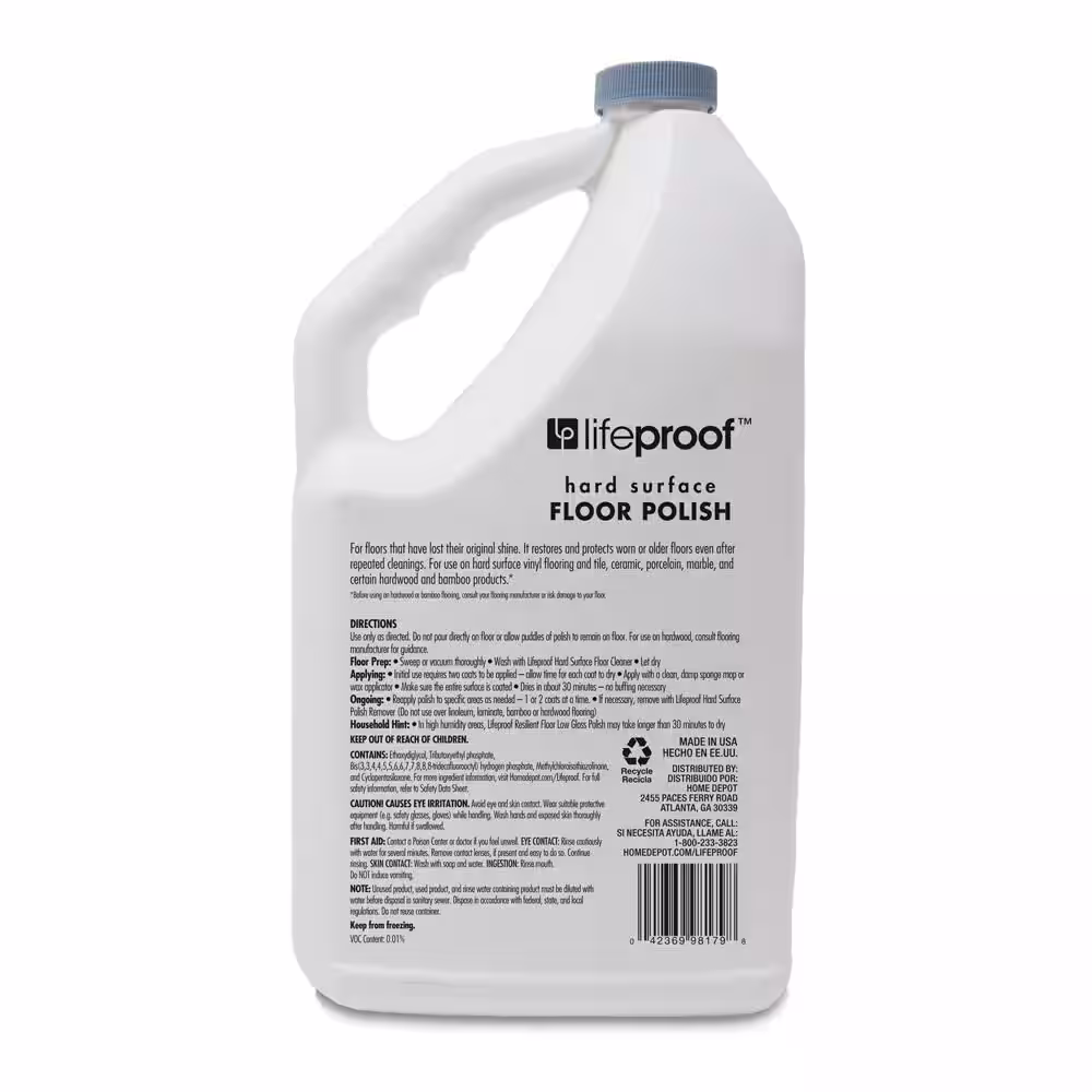 Lifeproof 64 oz. Resilient Floor Low Gloss Polish
