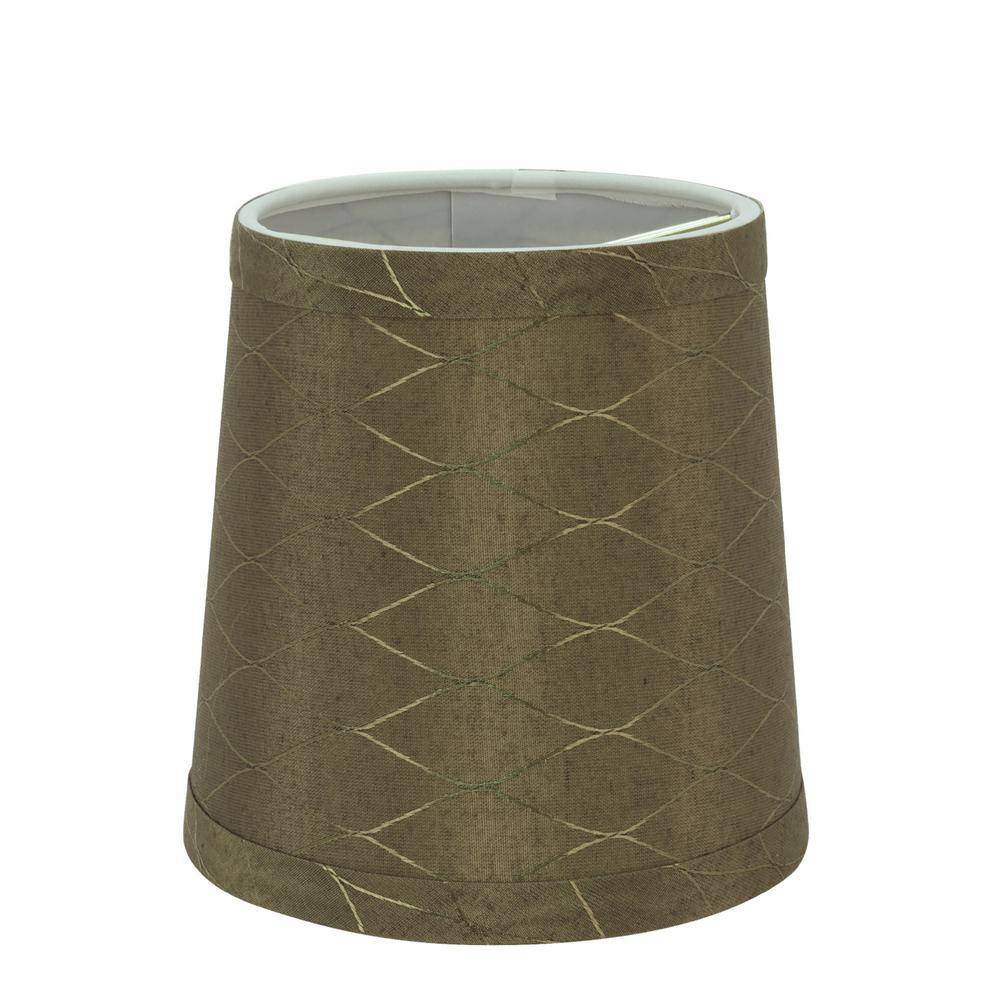 Aspen Creative Corporation 5 in. x 5 in. Light Brown Hardback Empire Lamp Shade (2-Pack)