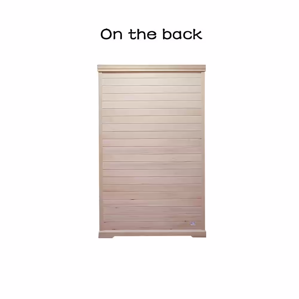 Whatseaso 44 in. W x 39 in. D x 77 in. H Two-Person far infrared Canadian Premium Hemlock Wood 50HZ/120V Sauna Room