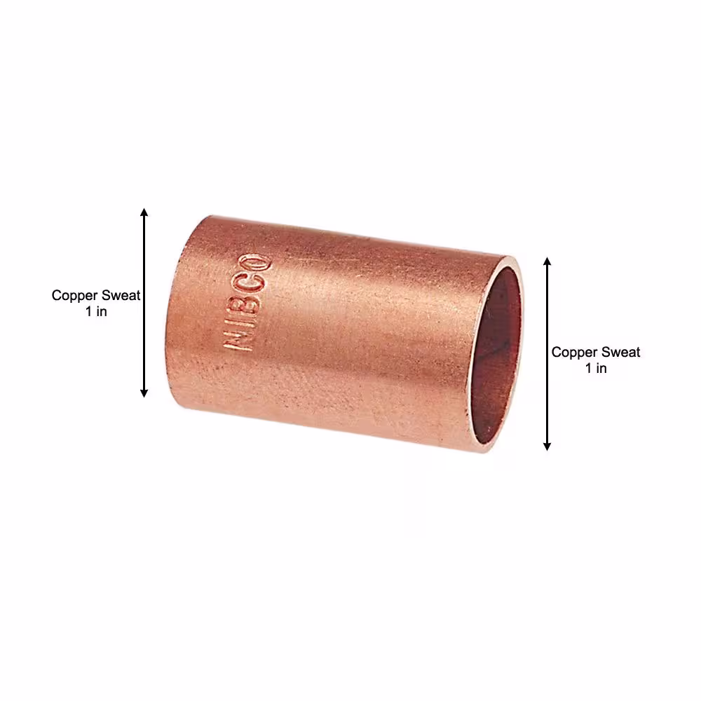 Everbilt 1 in. Copper Pressure Slip Coupling Fitting