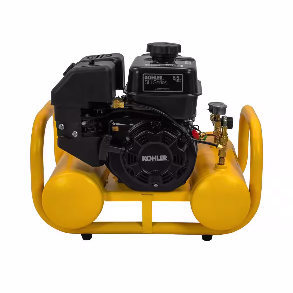 DEWALT 4 Gal. 155 PSI Kohler Gas Powered Oil Free Portable Air Compressor