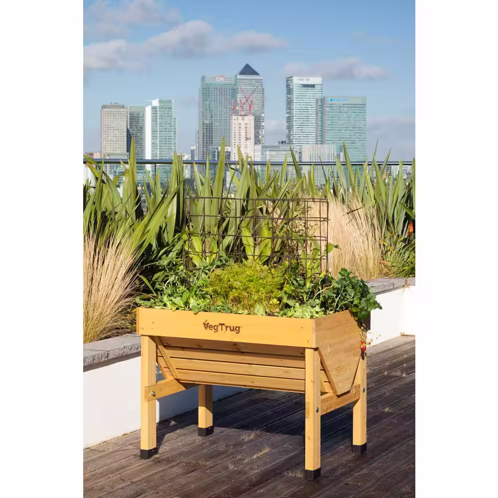 VegTrug 1 m Wooden Raised Bed Planter