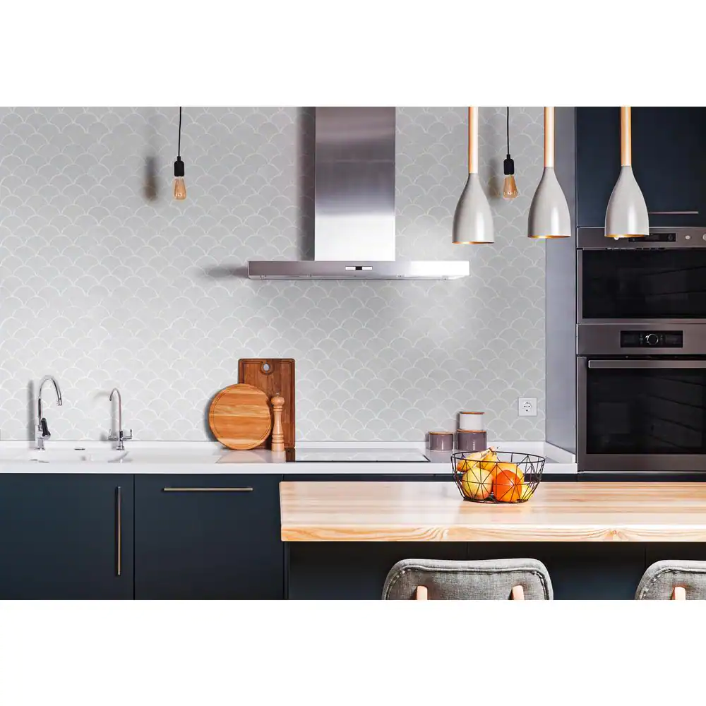 MSI Retro Gray Glossy Porcelain Patterned Look Floor and Wall Tile (13.65 sq. ft. / case)