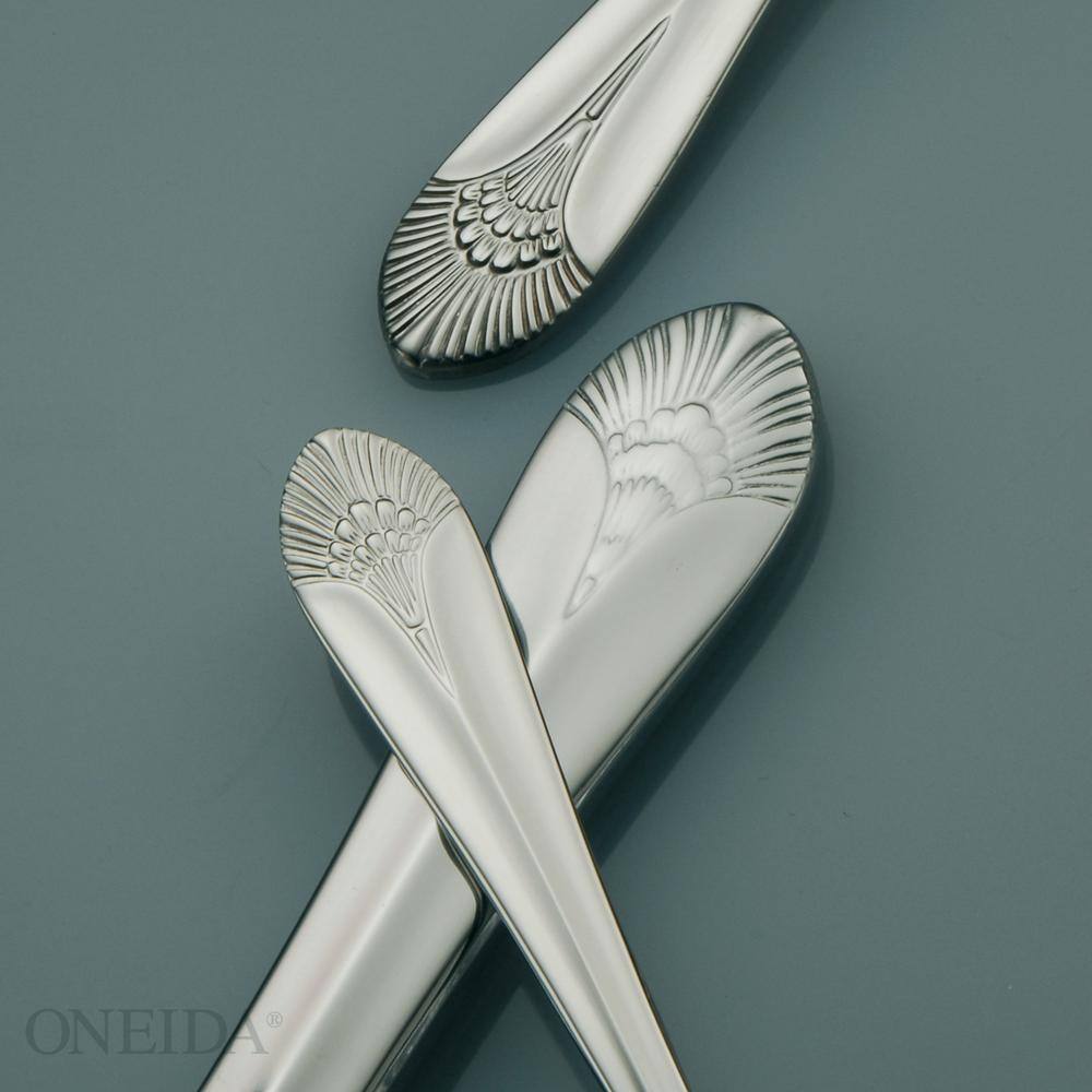 Oneida New York 18/10 Stainless Steel Table Forks, European Size (Set of 12)