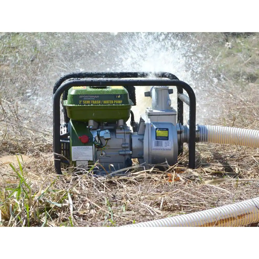 Sportsman 7 HP Gas-Powered Trash / Water Transfer Pump with Complete Hose Kit