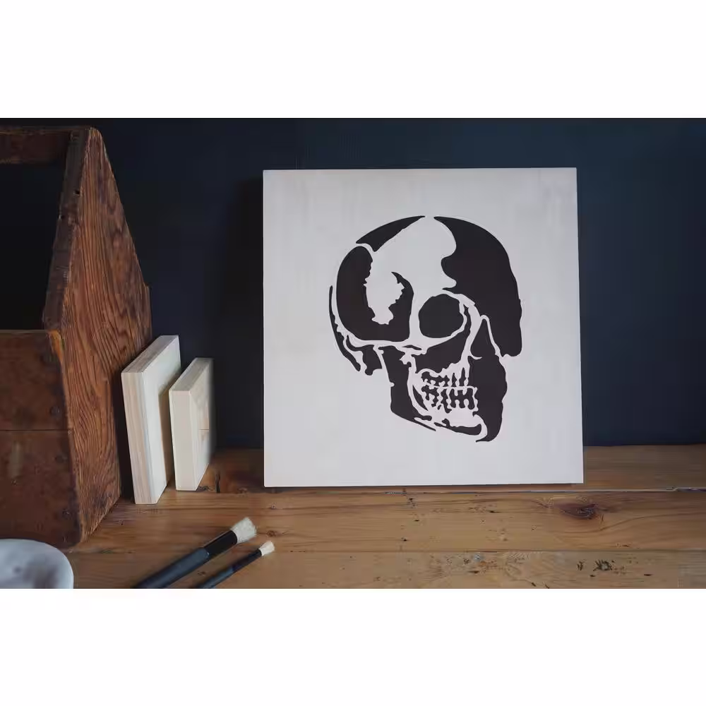 Stencil1 Skull Profile Stencil