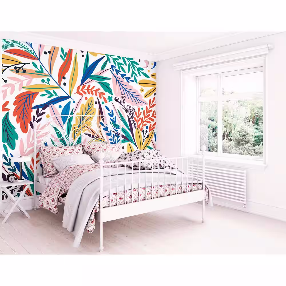 OhPopsi Tropical Patterned Leaves Wall Mural