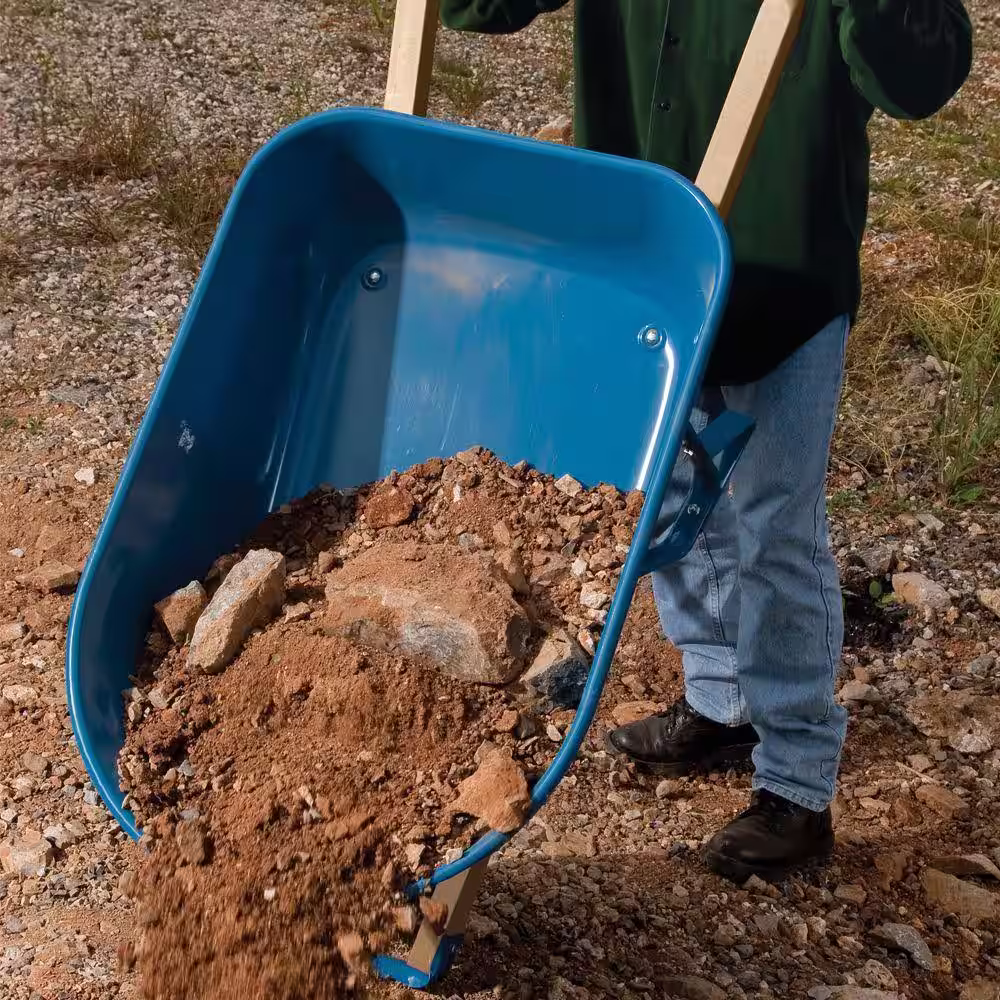 Jackson 5 cu. ft. Heavy Gauge Seamless Steel Wheelbarrow
