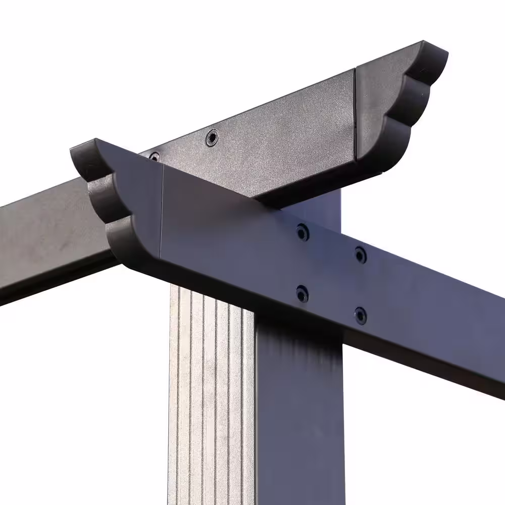 Anvil 13 ft. x 10 ft. Outdoor Patio Retractable Pergola With Canopy Sun Shelter Pergola for Gardens, Terraces, Backyard