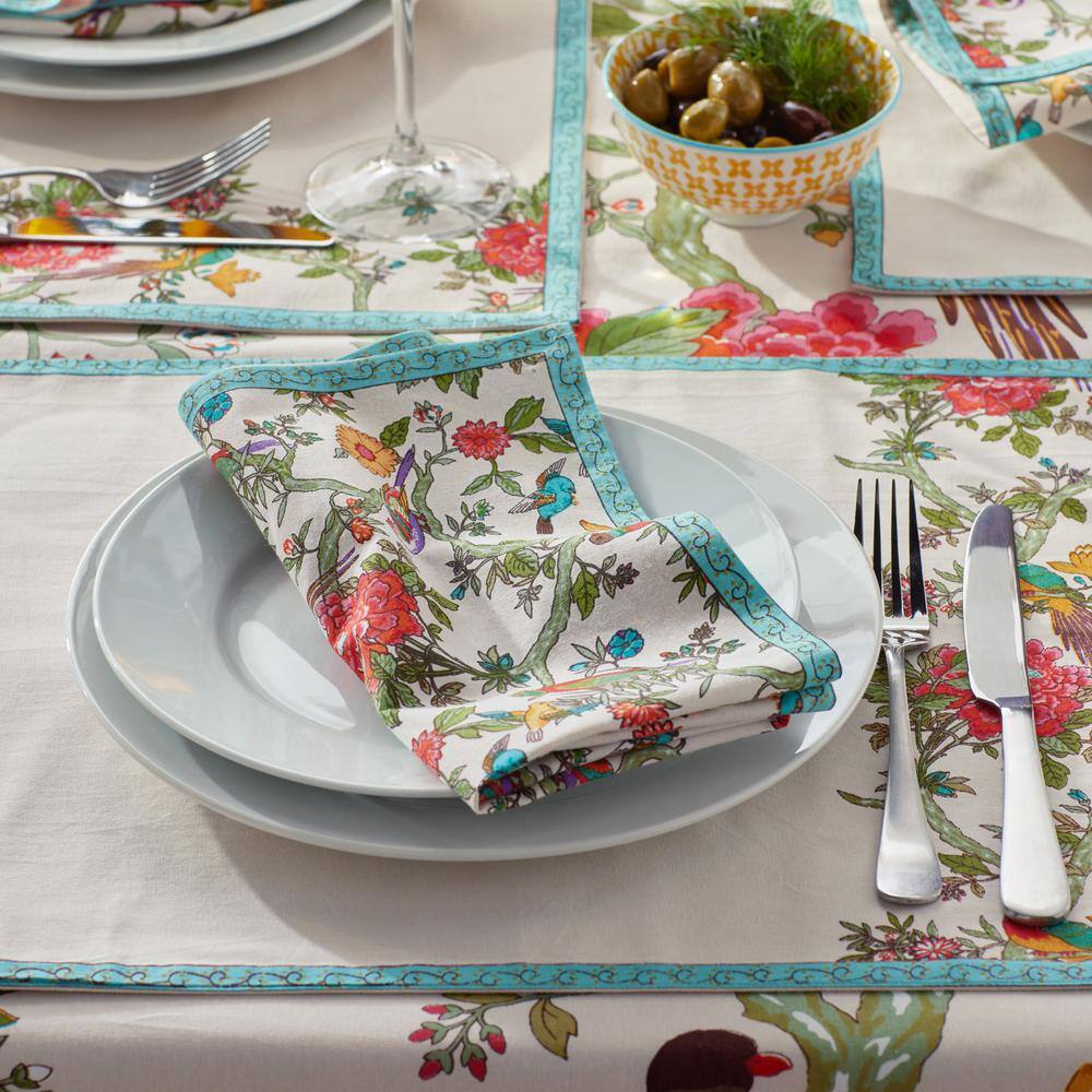 The Company Store Bird Table 20 in. x 14 in. Multi Cotton Placemat (Set of 4)