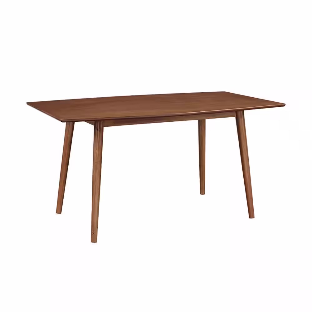 Walker Edison Furniture Company 60 in. Mid Century Wood Dining Table - Acorn
