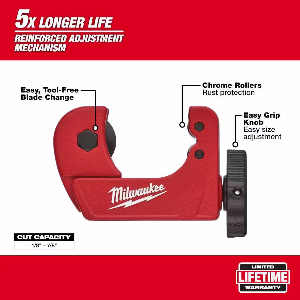 Milwaukee 3/4 in. Mini Copper Tubing Cutter