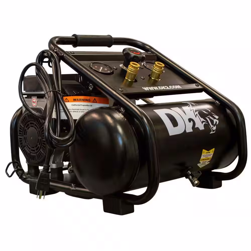 DK2 2 Gal. 125 PSI Portable Silent Electric Air Compressor