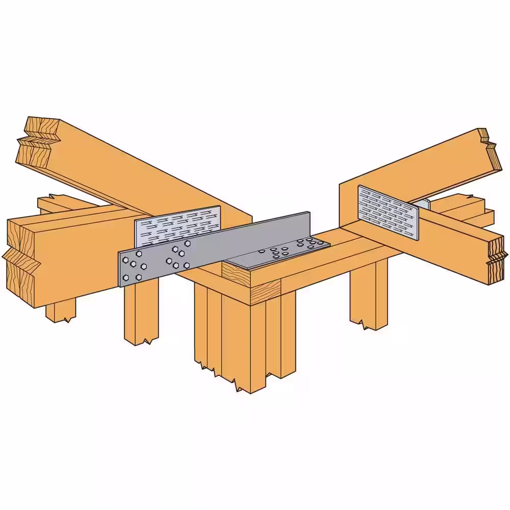 Simpson Strong-Tie DSC 21 in. Drag-Strut Connector with Strong-Drive SDS Screws, Skewed Left