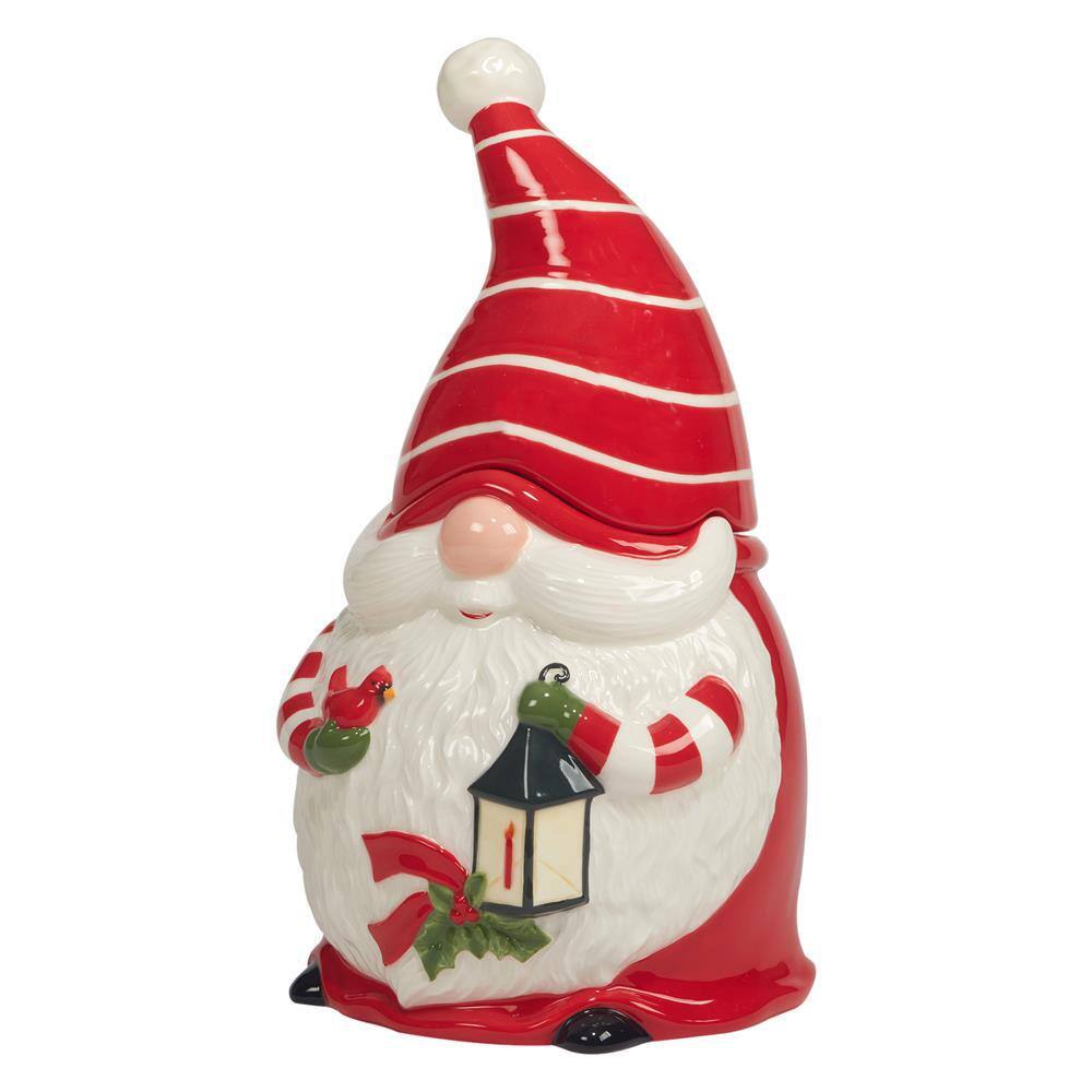 Certified International Christmas Gnomes 1-Pcs 3D Cookie Jar