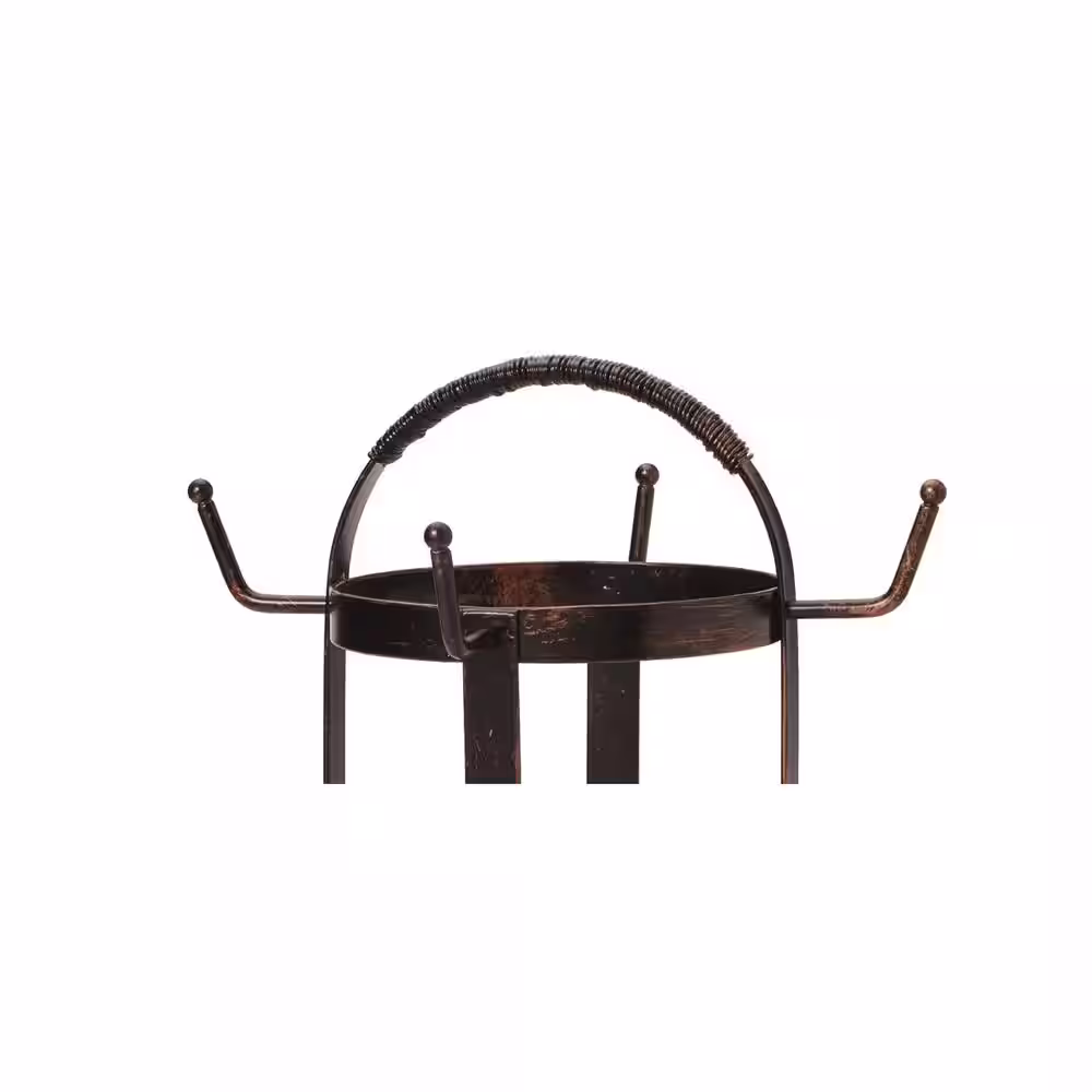 Gourmet Basics by Mikasa Forged Rotating Mug Tree with Antique Black Finish