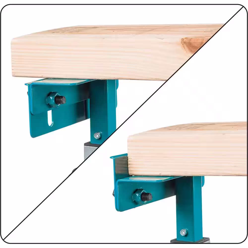 Makita 33.5 in. x 69.5 in. Folding Rolling Miter Saw Stand