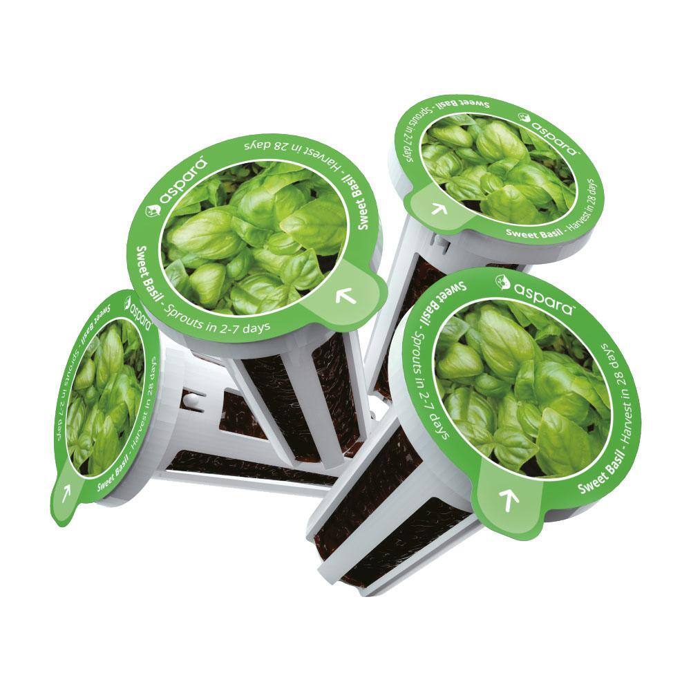 aspara Organic Sweet Basil 8 Capsule Seed Kit
