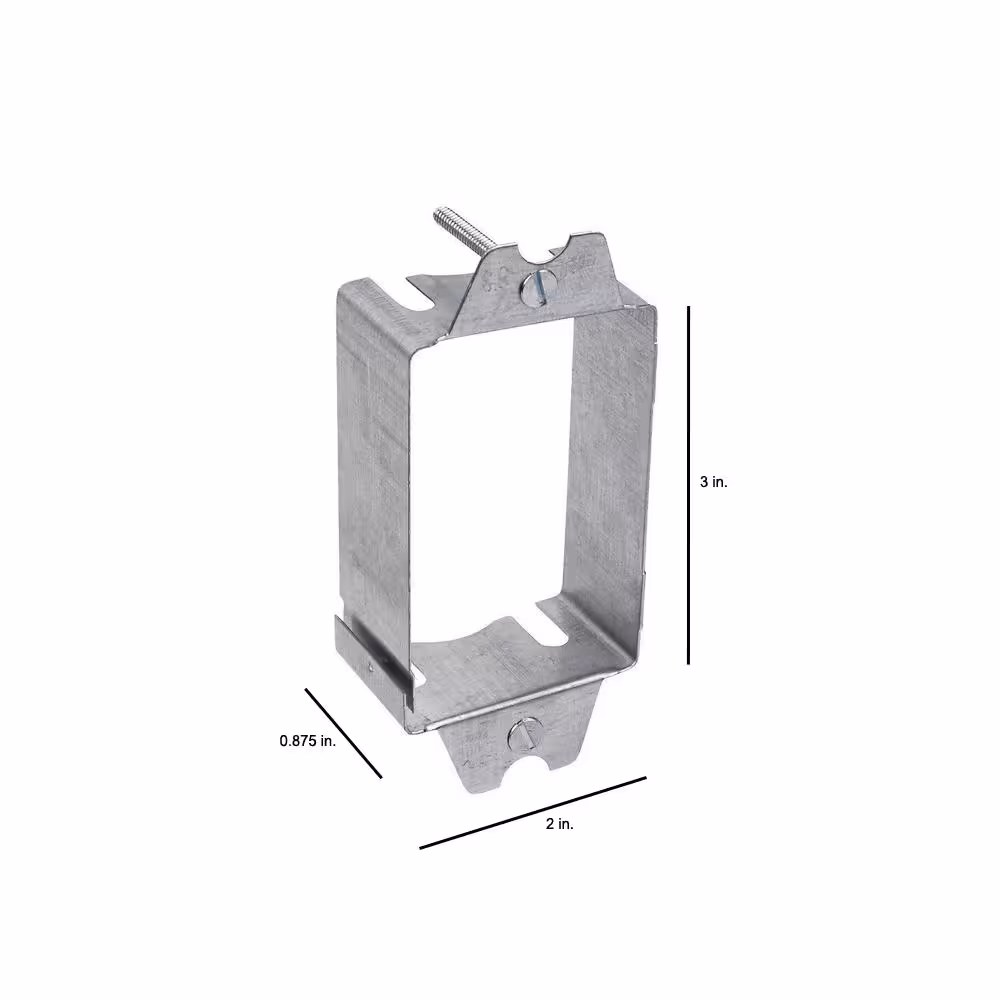 Steel City 1-Gang Metal Electrical Switch Box Extension