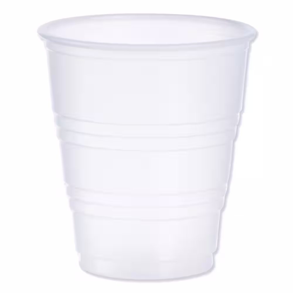 Dart Translucent 5 oz. Disposable High-Impact Polystyrene (HIPS) Plastic Cups, Cold Drinks (100 Per Case)