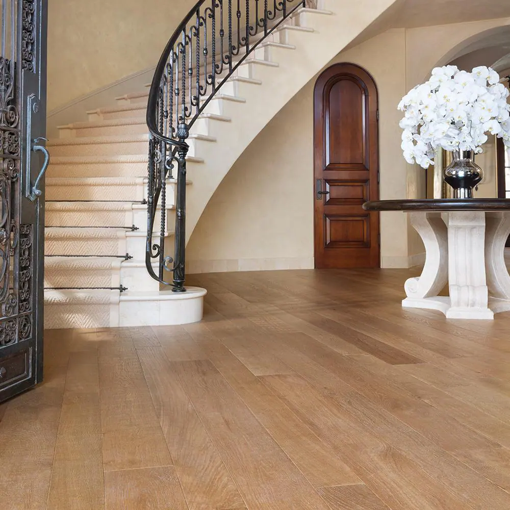 Malibu Wide Plank Montara French Oak 3/8 in. T x 4 & 6 in. W Water Resistant Distressed Engineered Hardwood Flooring (19.8 sq. ft./case)
