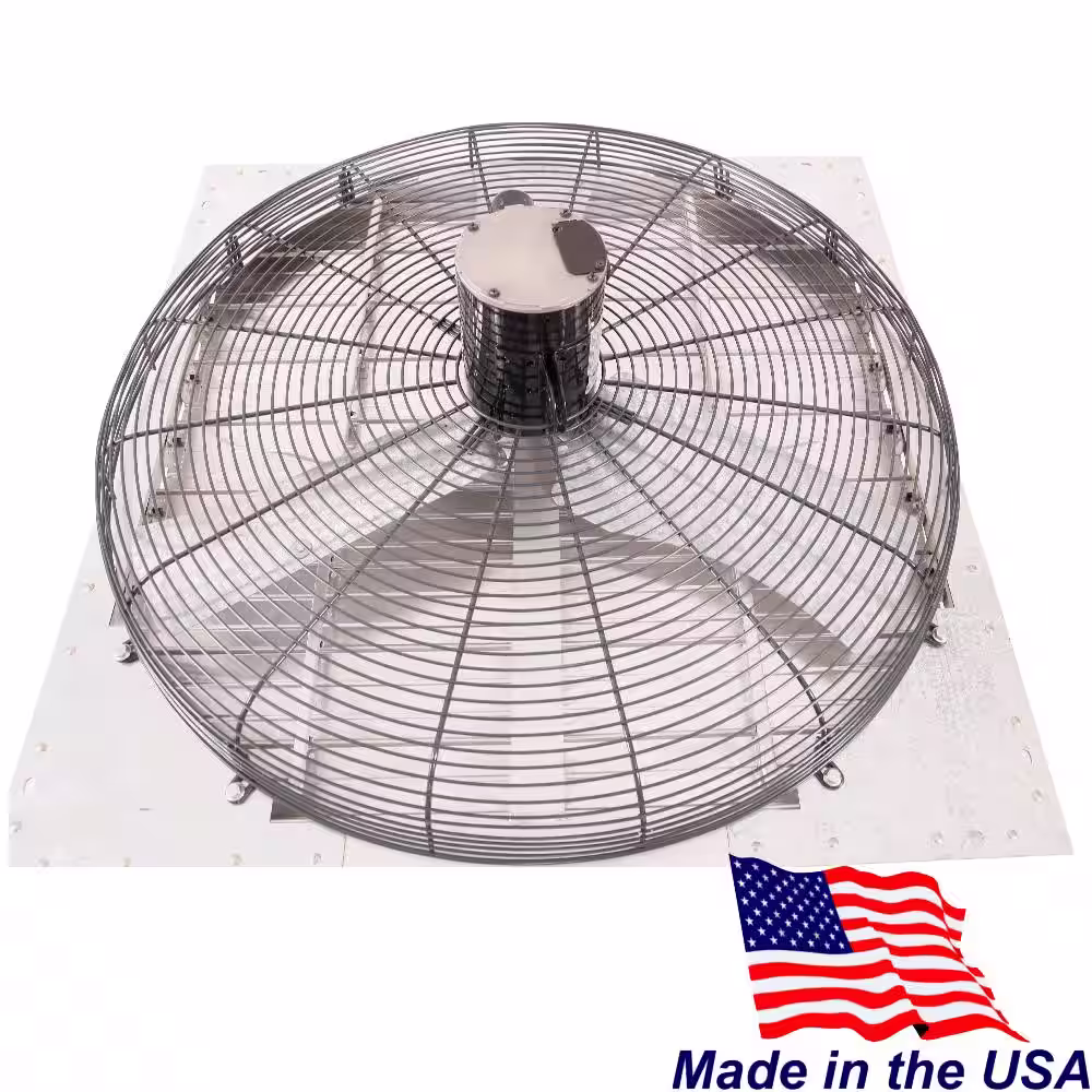 Hessaire 36 in. 8860 CFM Shutter Exhaust Fan Wall Mounted
