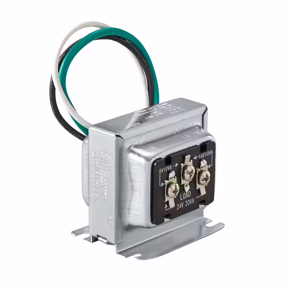 Defiant Wired Doorbell Tri-Volt Transformer, Compatible with all Video Doorbells