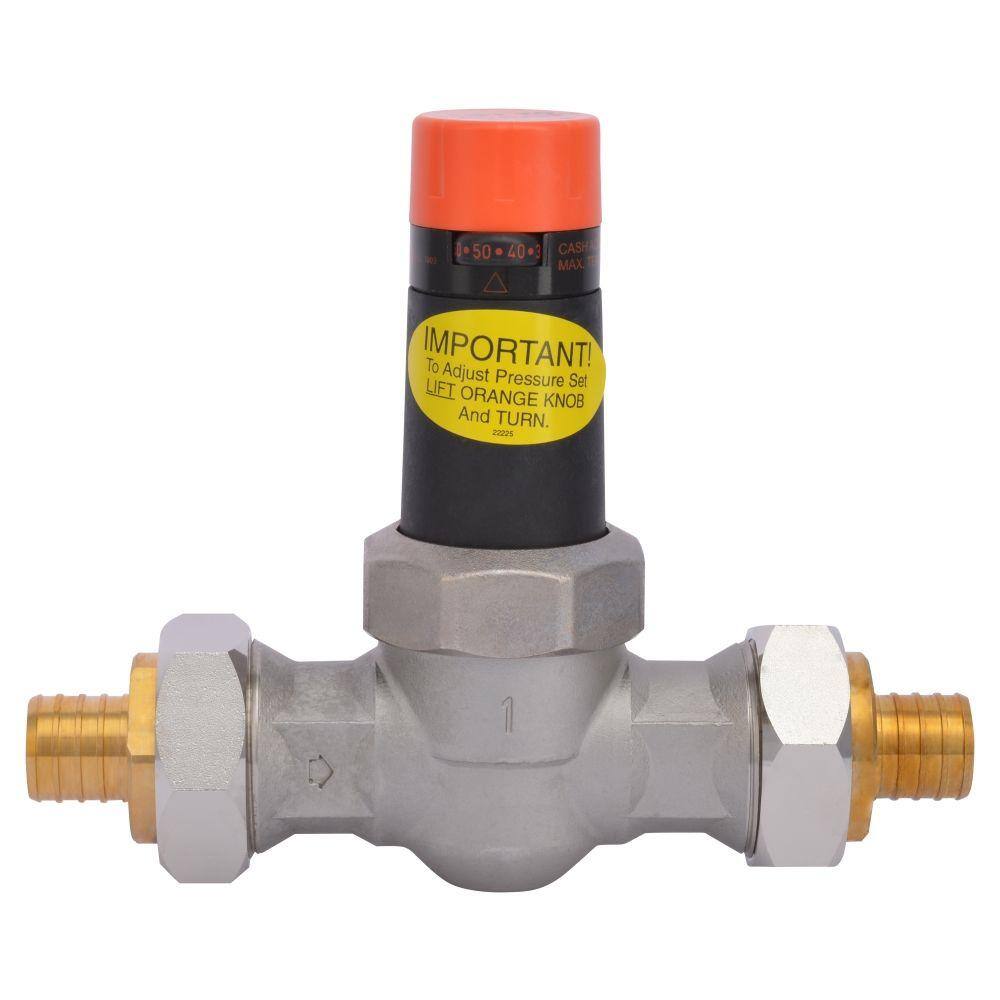 Cash Acme 1 in. Bronze EB-25 PEX Barb Connection Pressure Regulating Valve