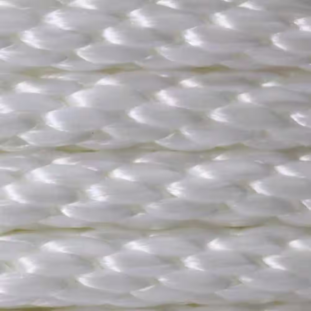 KingCord 1/8 in. x 600 ft. Nylon Smooth Braid Rope, White