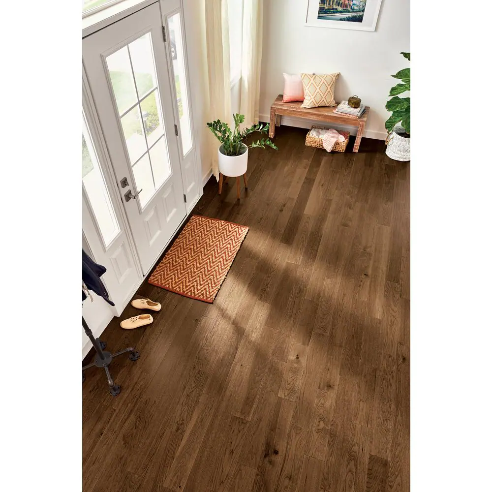 Bruce Hydropel Light Brown Hickory 7/16 in. T x 5 in. W Waterproof Engineered Hardwood Flooring (22.6 sqft/case)