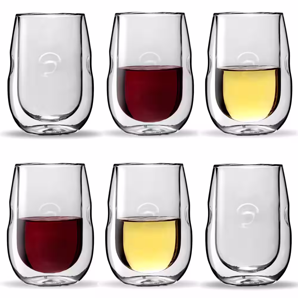 Ozeri Moderna Artisan Series 10 oz. Double Wall Insulated Wine and Beverage Glasses (Set of 6)