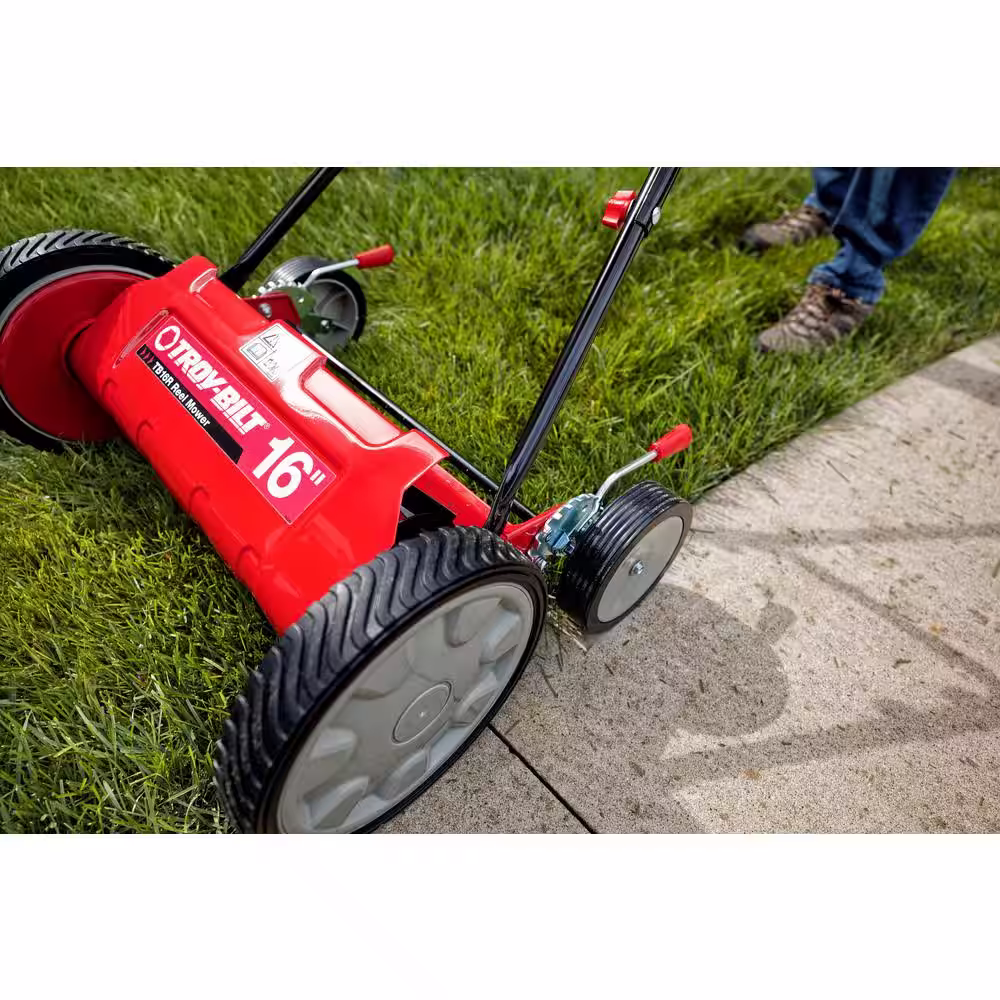 Troy-Bilt 16 in. Manual Walk Behind Reel Lawn Mower