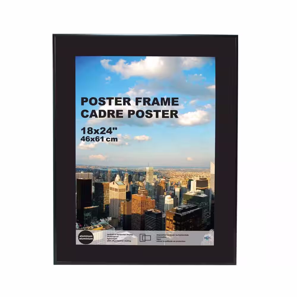 Kiera Grace kieragrace KG Uptown Aluminum Poster Frame - Black, 18.25