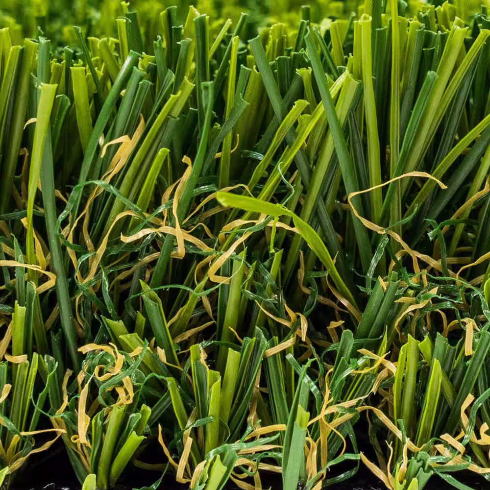 GREENLINE ARTIFICIAL GRASS Santa Monica Fescue Pro 15 ft. Wide x Cut to Length Green Artificial Grass Carpet