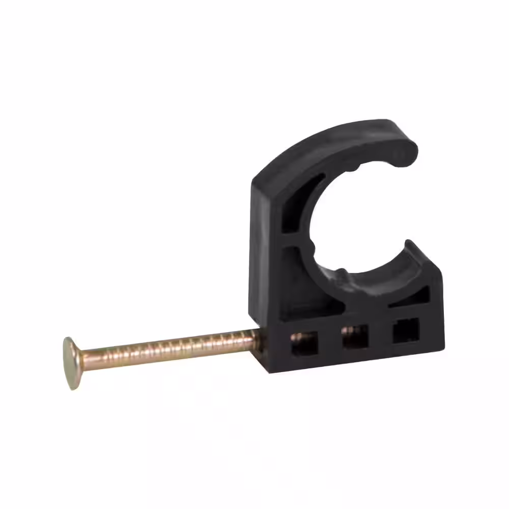 The Plumber's Choice 3/4 in. Half Clamp J-Hook with Nail for PEX Tubing Pipe Support (50-Pack)
