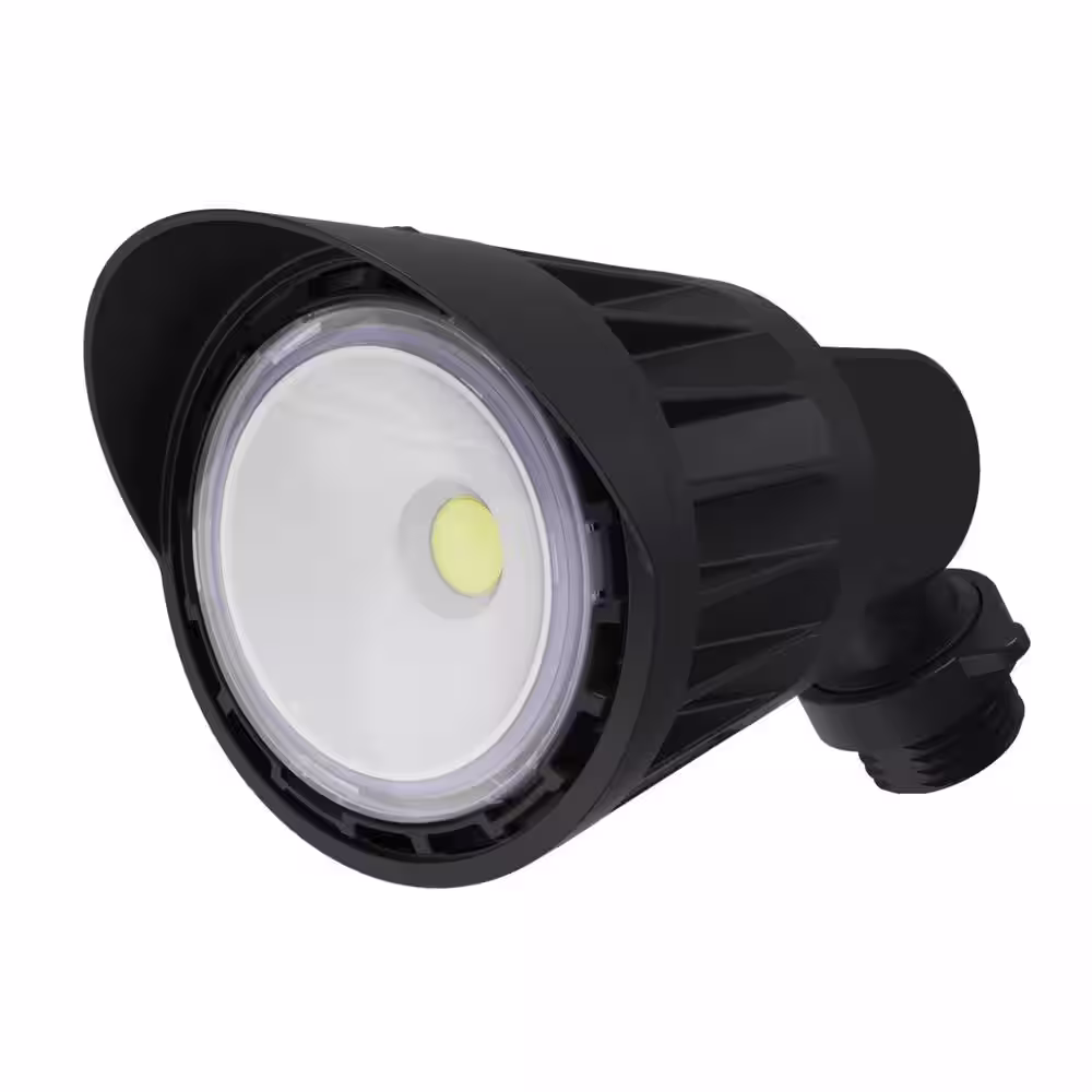 HALCO LIGHTING TECHNOLOGIES 10-Watt Black Outdoor Integrated LED Flood Mini Bullet with Toolless Adjustable Head 3000K Soft White
