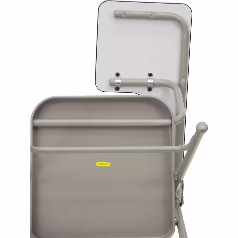 Carnegy Avenue Beige Steel Left Arm Folding Chair