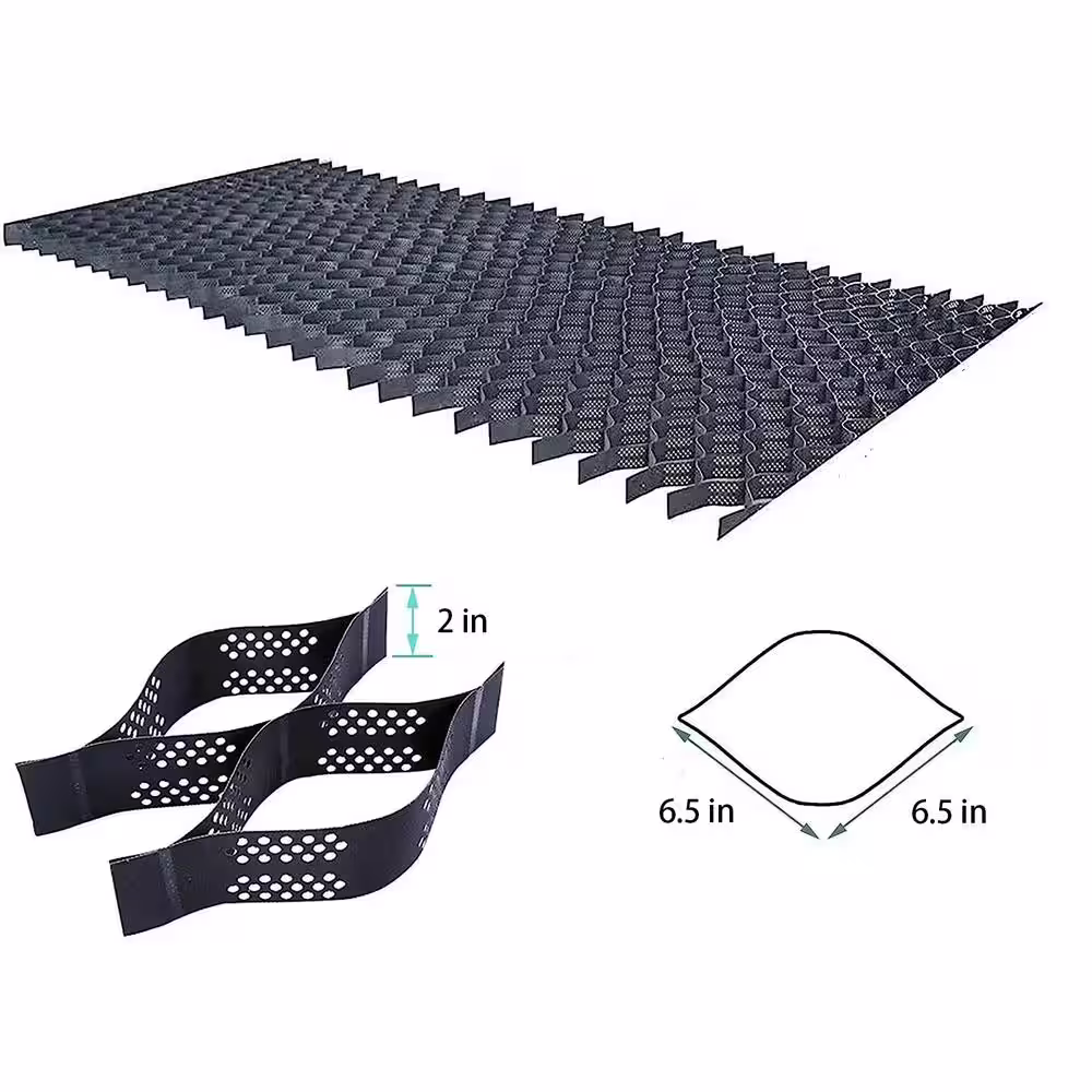 Wellco 10 ft. x 26 ft. x 2 in. Plastic Pavers for Landscaping Ground Geo Grid Driveway Ground