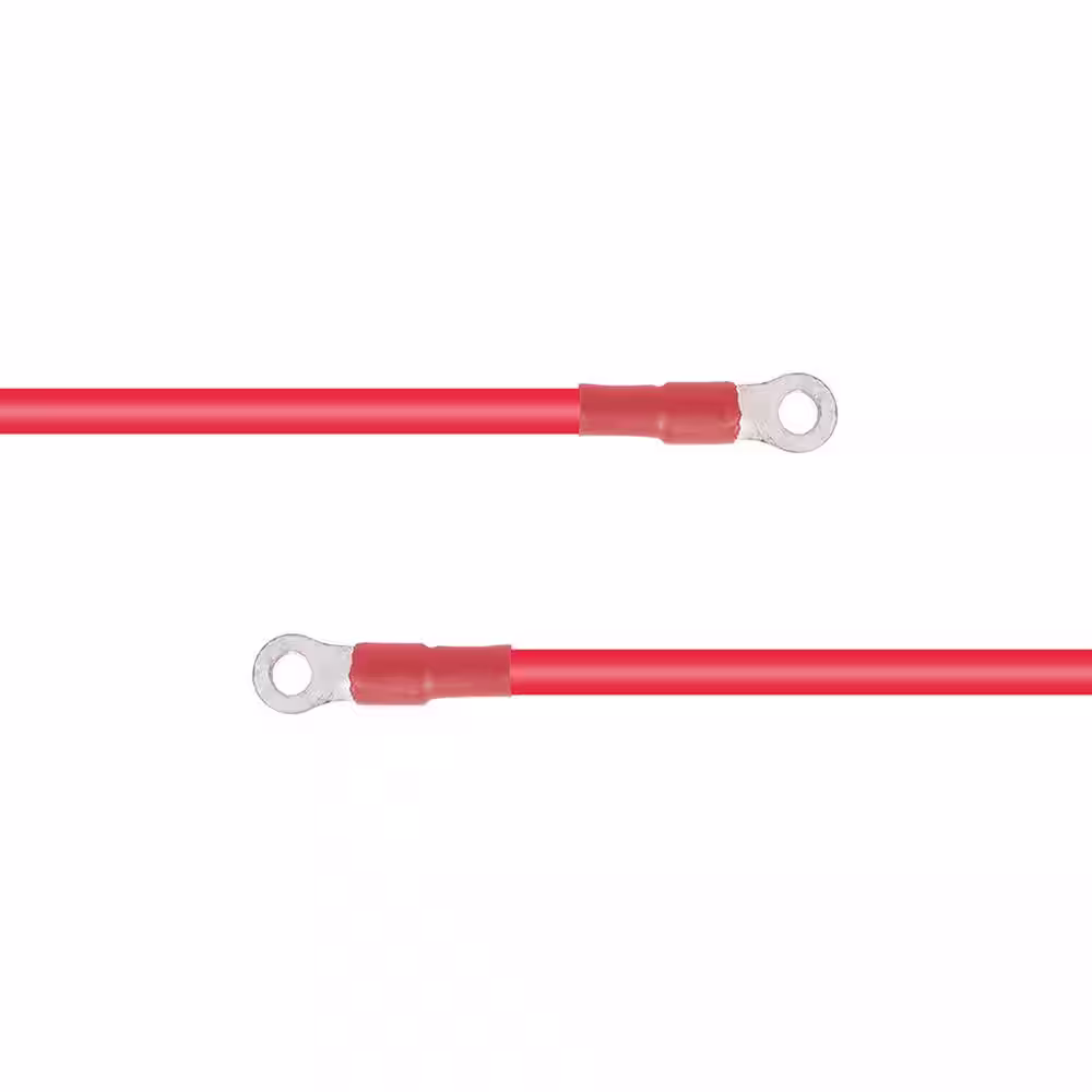 Renogy 2 ft. Fuse Cables 4AWG to Batteries for Off-Grid Applications, Battery Charger Solar Power