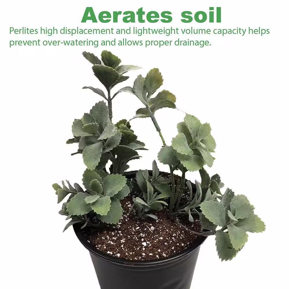 Viagrow 102 Quarts, 4 cu. ft. Organic Perlite Planting Soil Additive and Growing Medium White
