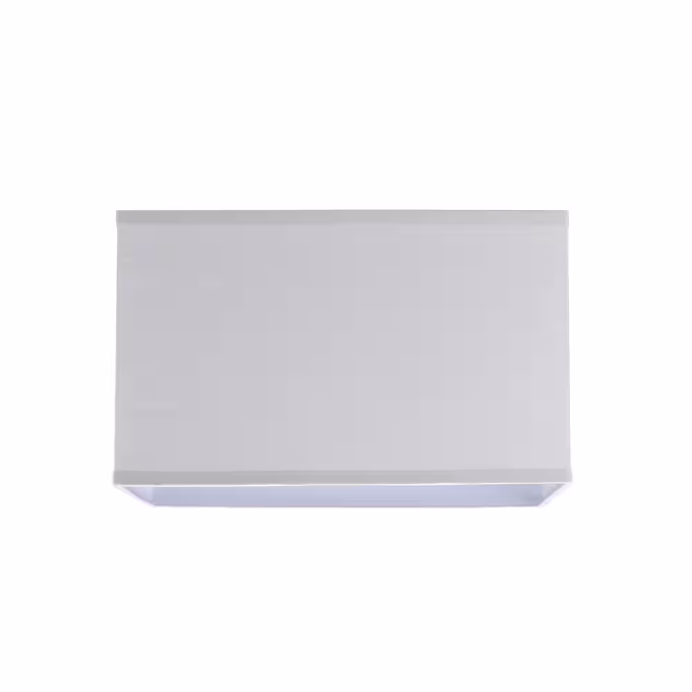 Aspen Creative Corporation 16 in. x 10 in. Off White Hardback Rectangular Lamp Shade