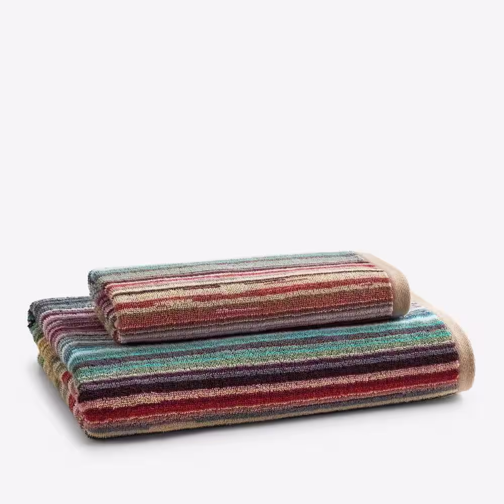 The Company Store Rhythm Multicolored Striped Cotton Bath Sheet