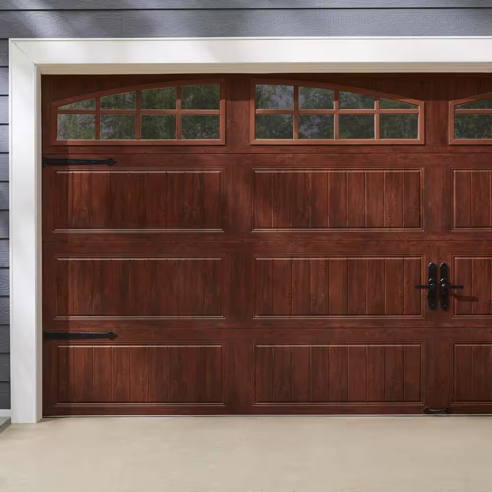 Everbilt Matte Black Transitional Cast Aluminum Garage Hardware Set