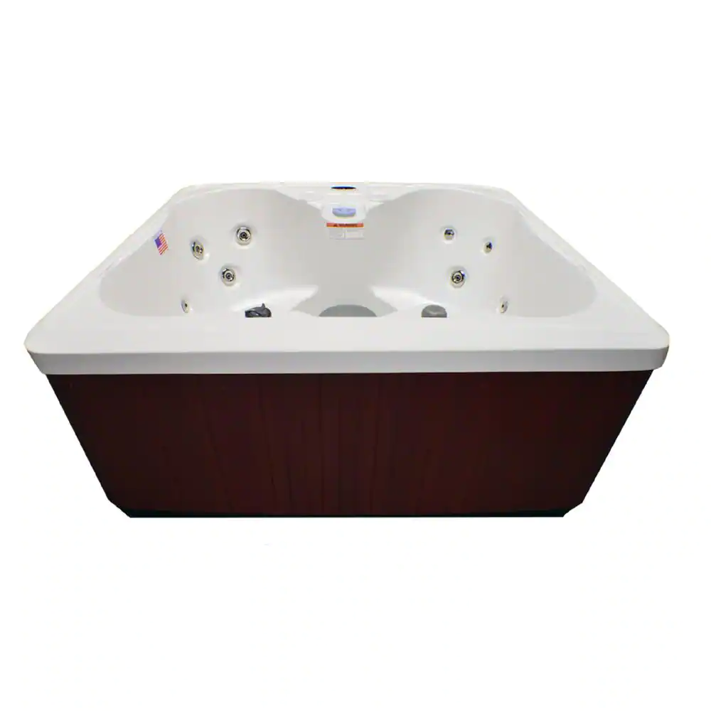 Home and Garden Spas 5-Person 14 Jet Hot Tub Spa with LED Lighting and Waterfall Feature