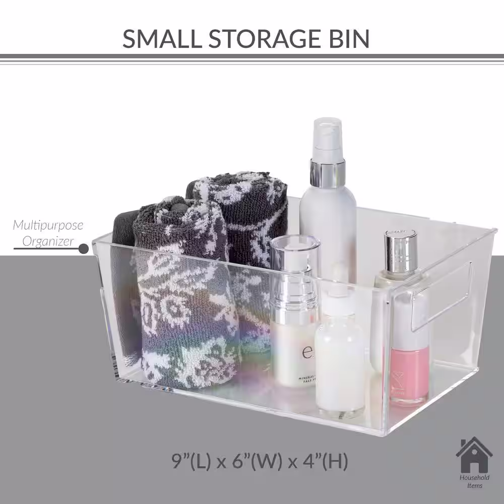 SIMPLIFY Small Storage Bin in Clear